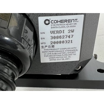 Coherent VERDI-2W Laser Power Supply and Laser Head